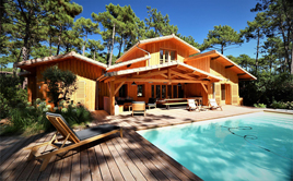 Maison ossature bois au Cap Ferret – architecte Bordeaux Stéphane Chargy